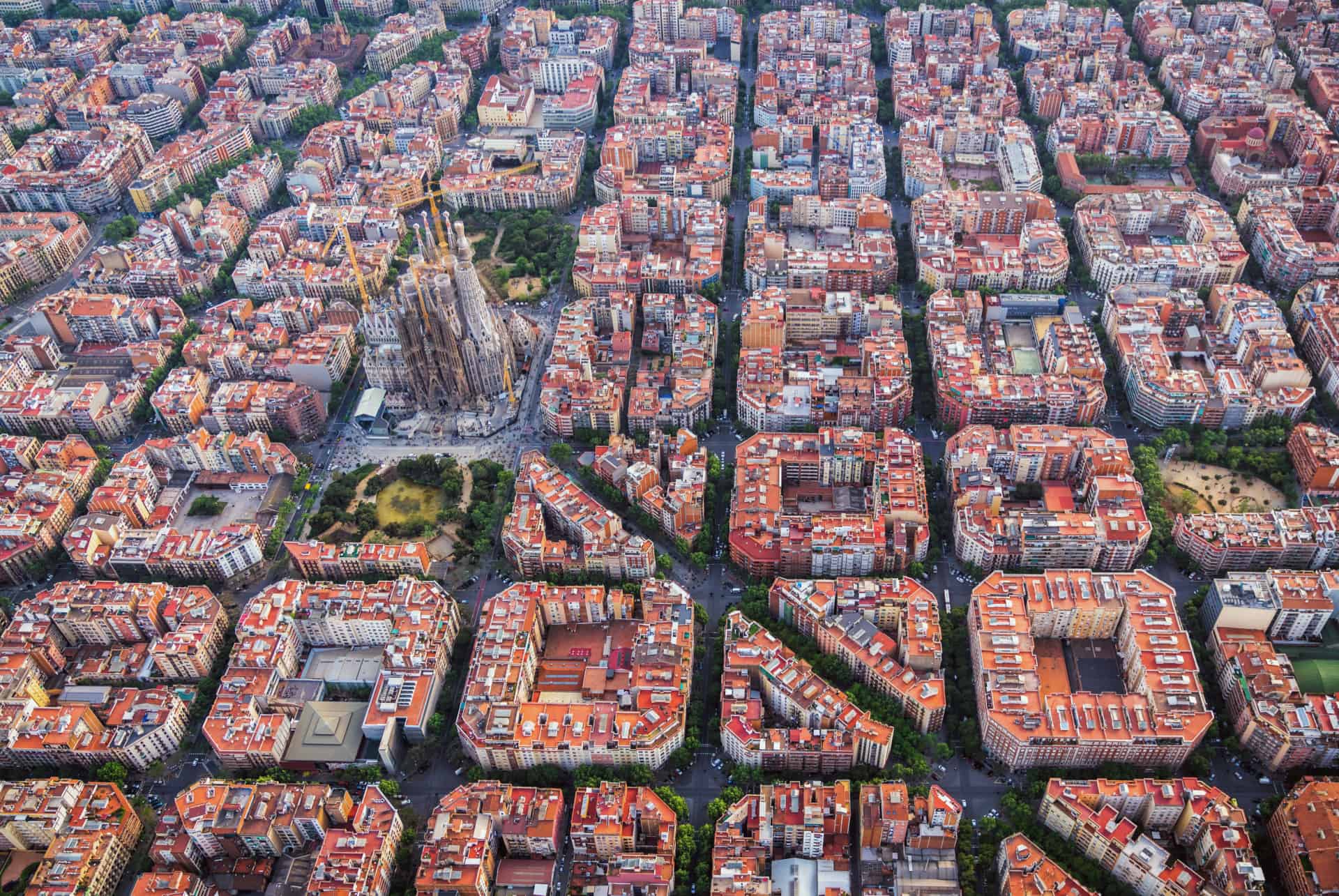 ou dormir a barcelone vue arienne