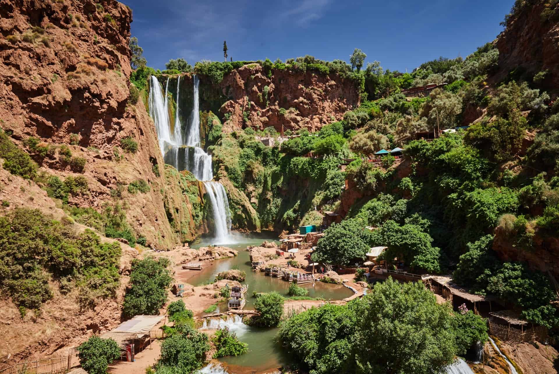 ouzoud marrakech en juillet
