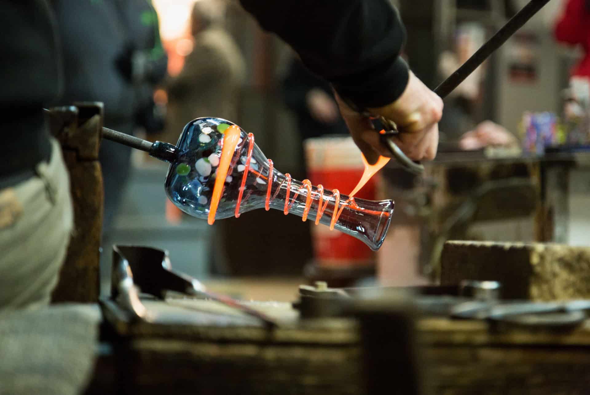 fabrication verre murano