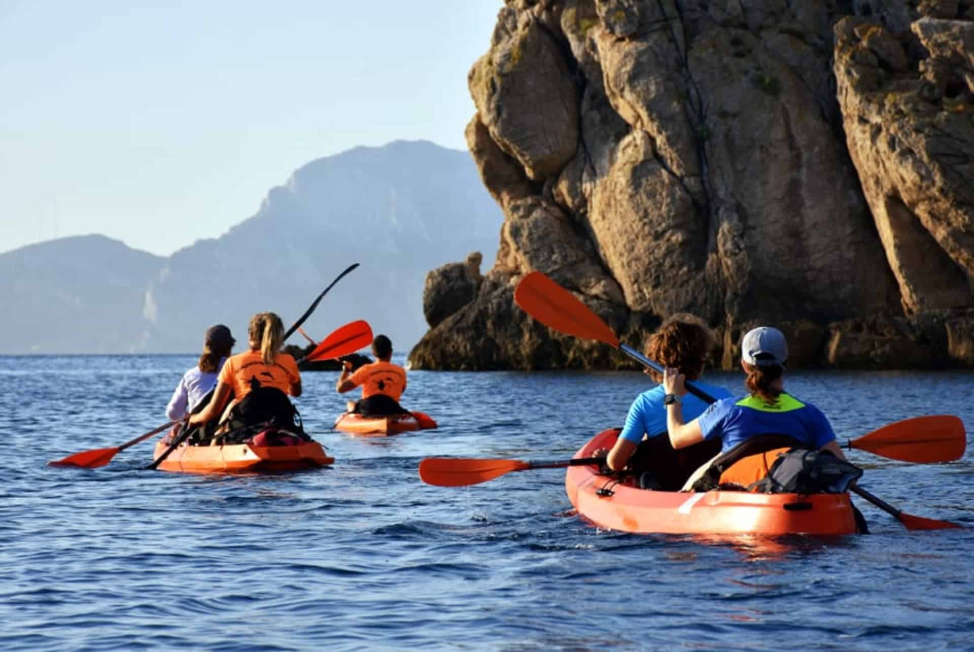 Excursion en kayak au Golfo Aranci