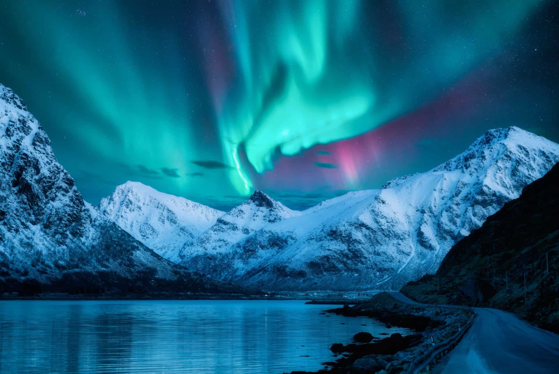 aurores boreales en norvege