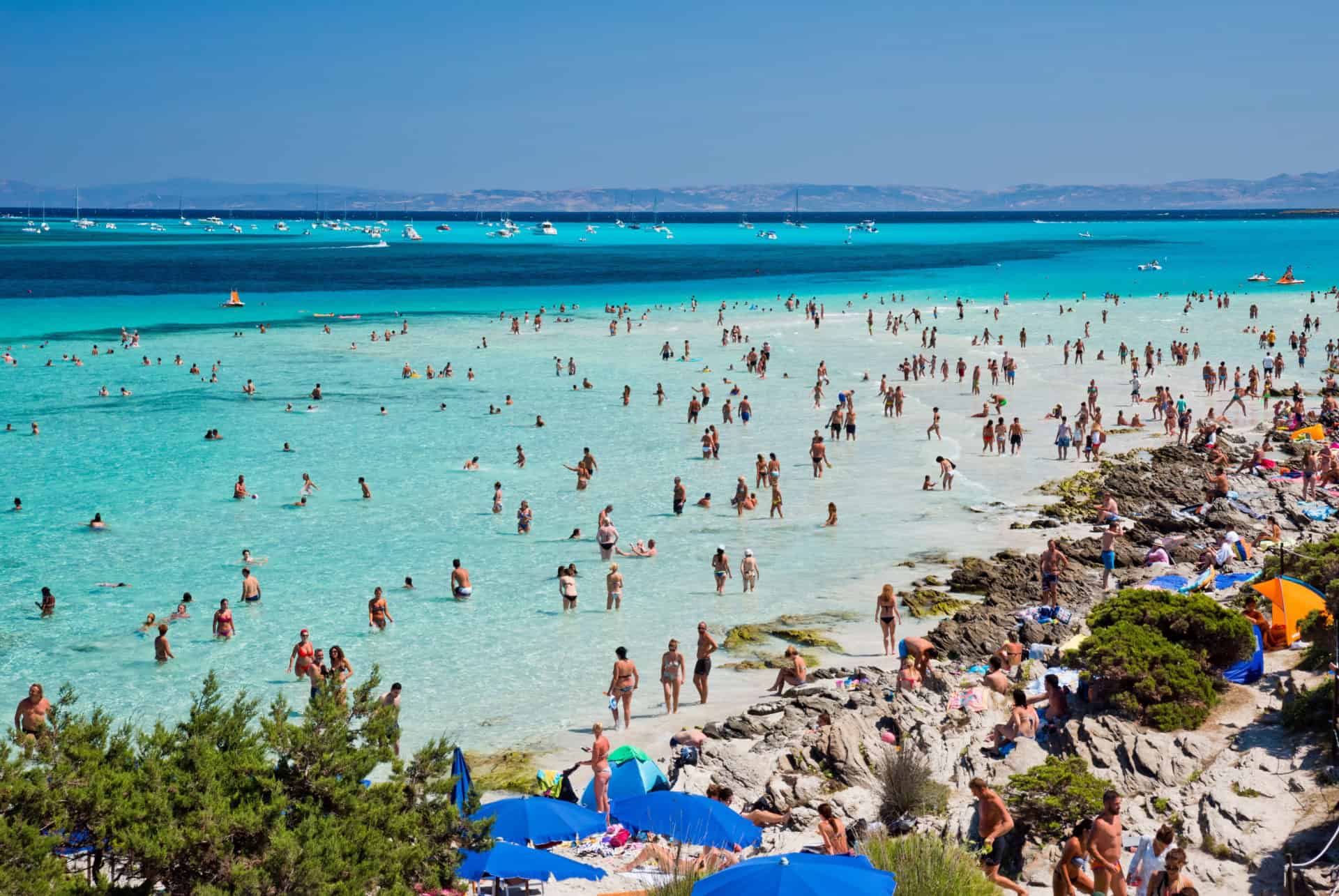 affluence sardaigne en juillet
