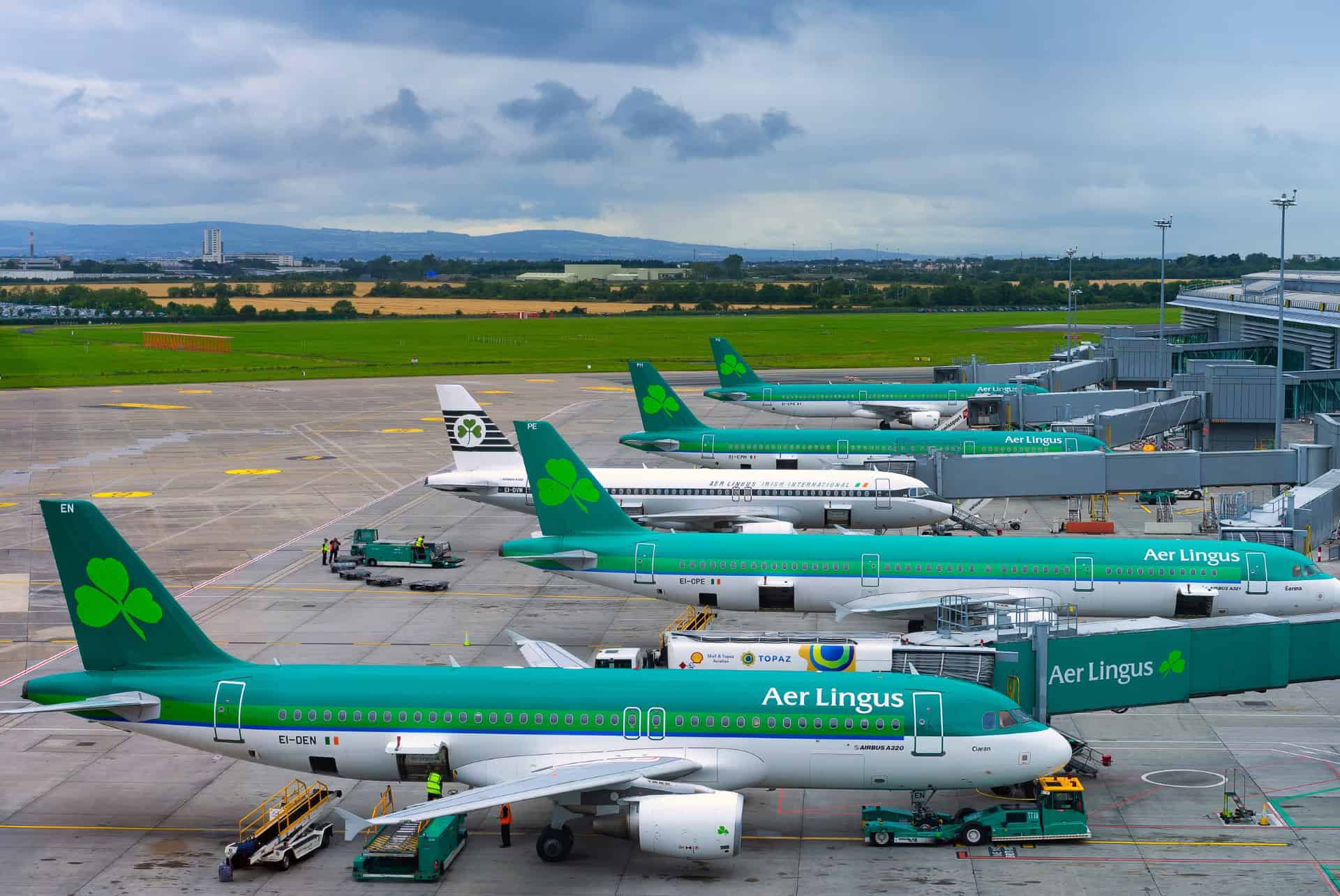 avion de la compagnie aerienne irlandaise aeroport de dublin