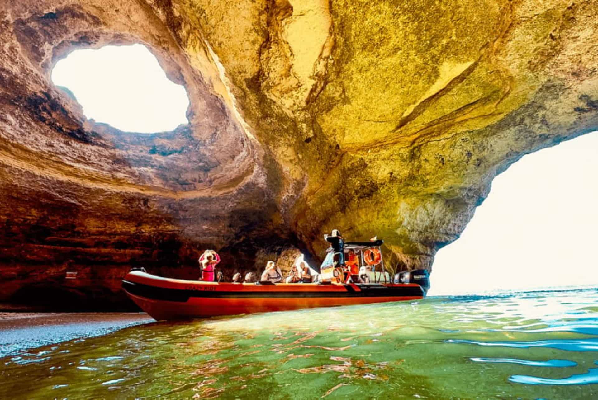 Visite des grottes en speed boat depuis Lagos