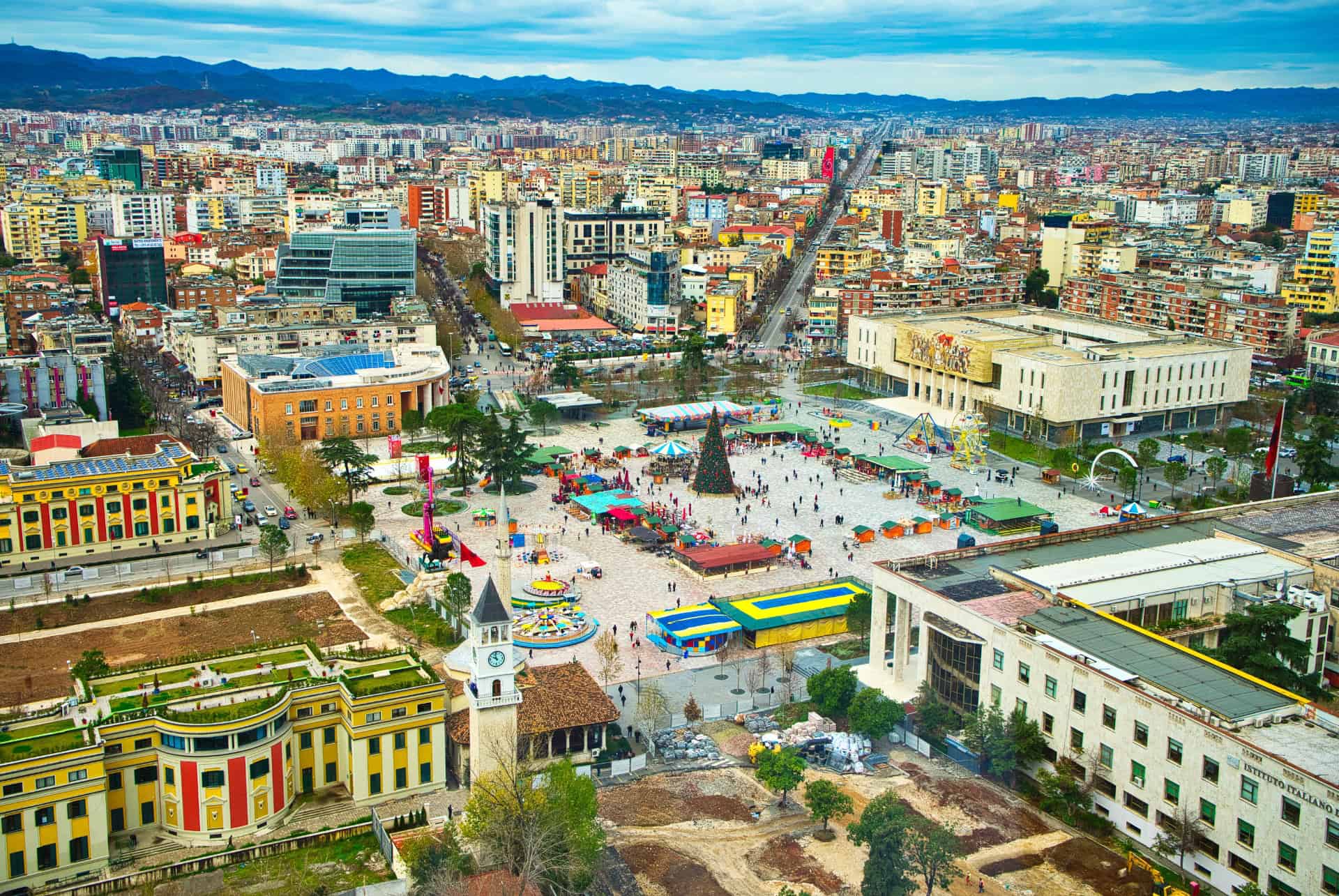vue aerienne tirana