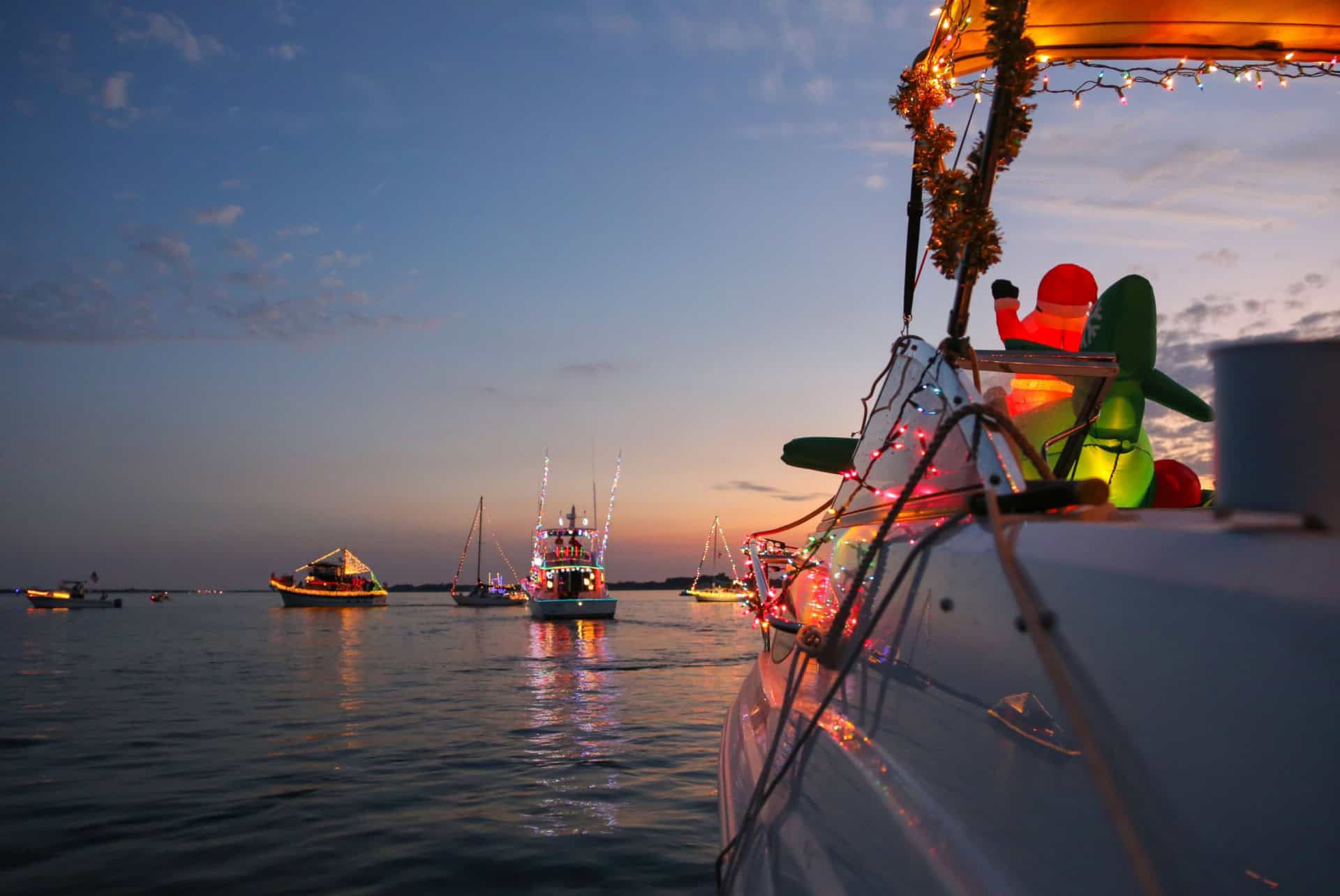 christmas boat parade miami en decembre