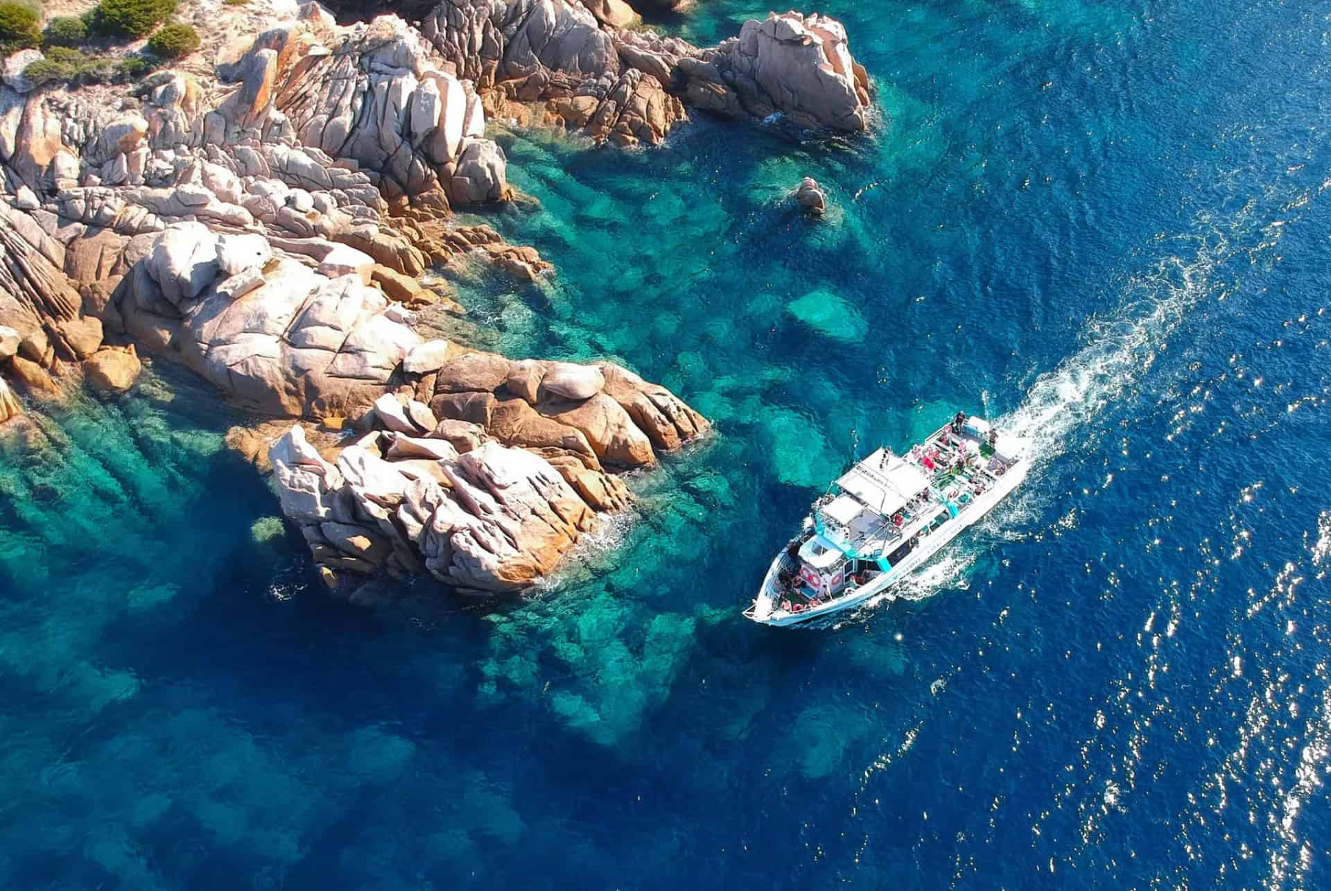 Tour en bateau à fond de verre dans le Valinco