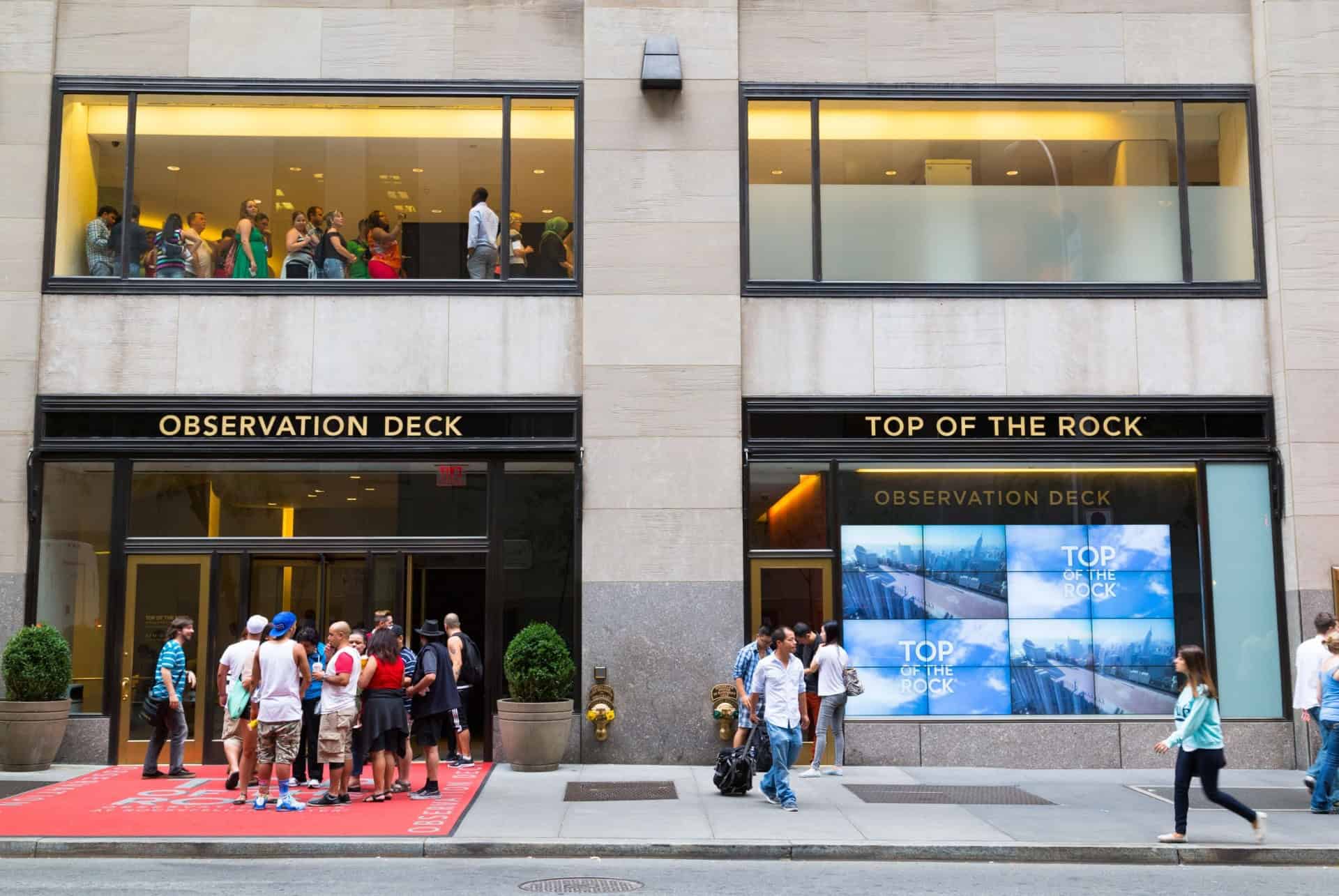 top of the rock entree