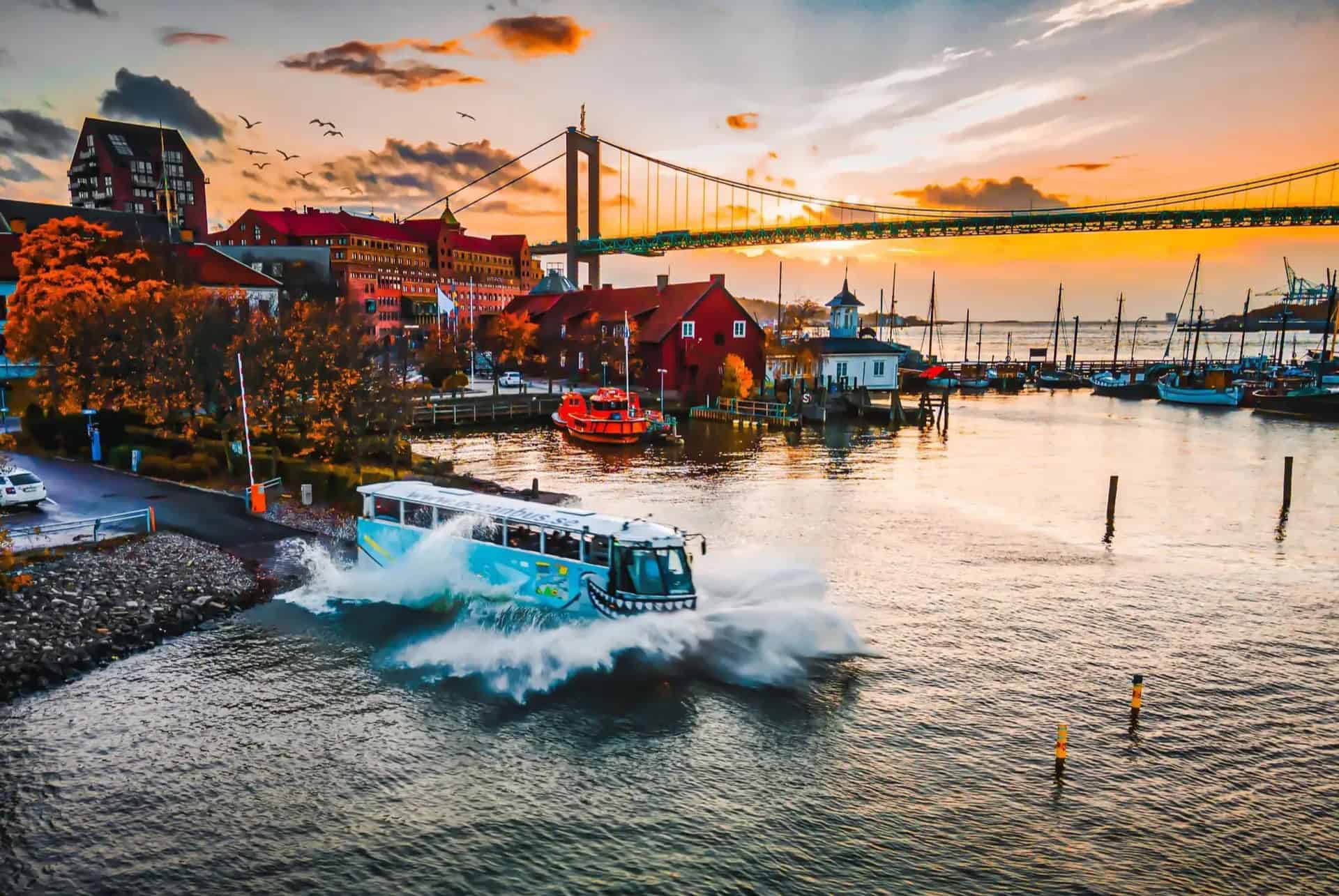 Tour en bateau-bus amphibie à Göteborg