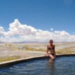 Amandine sources chaudes Aguas Calientes Bolivie