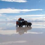 Reflets voiture 4X4, Uyuni, Bolivie