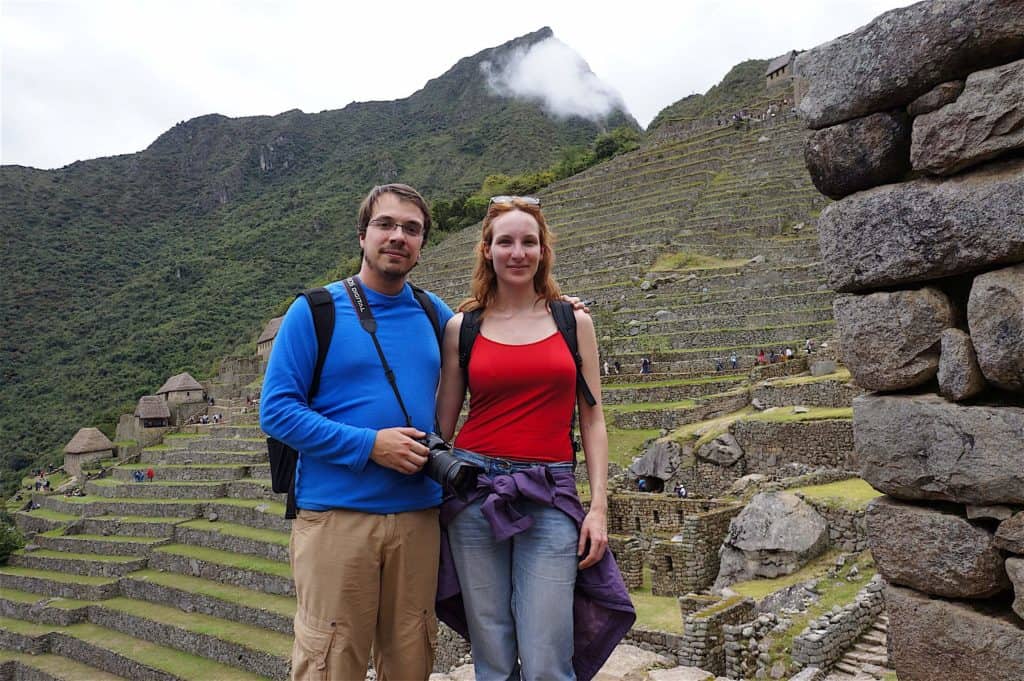 Couple, Machu Picchu, Pérou