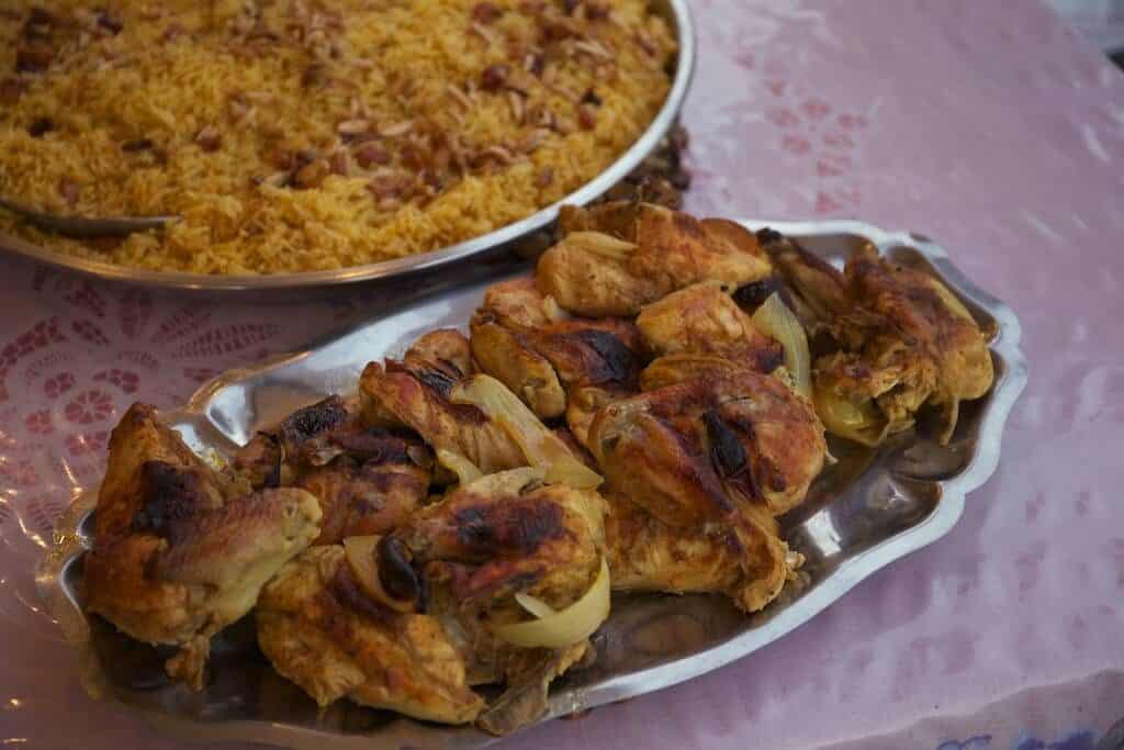 Poulet, Mandi, cuisine jordanie