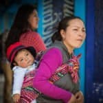 Pérou, photo, mère, bébé