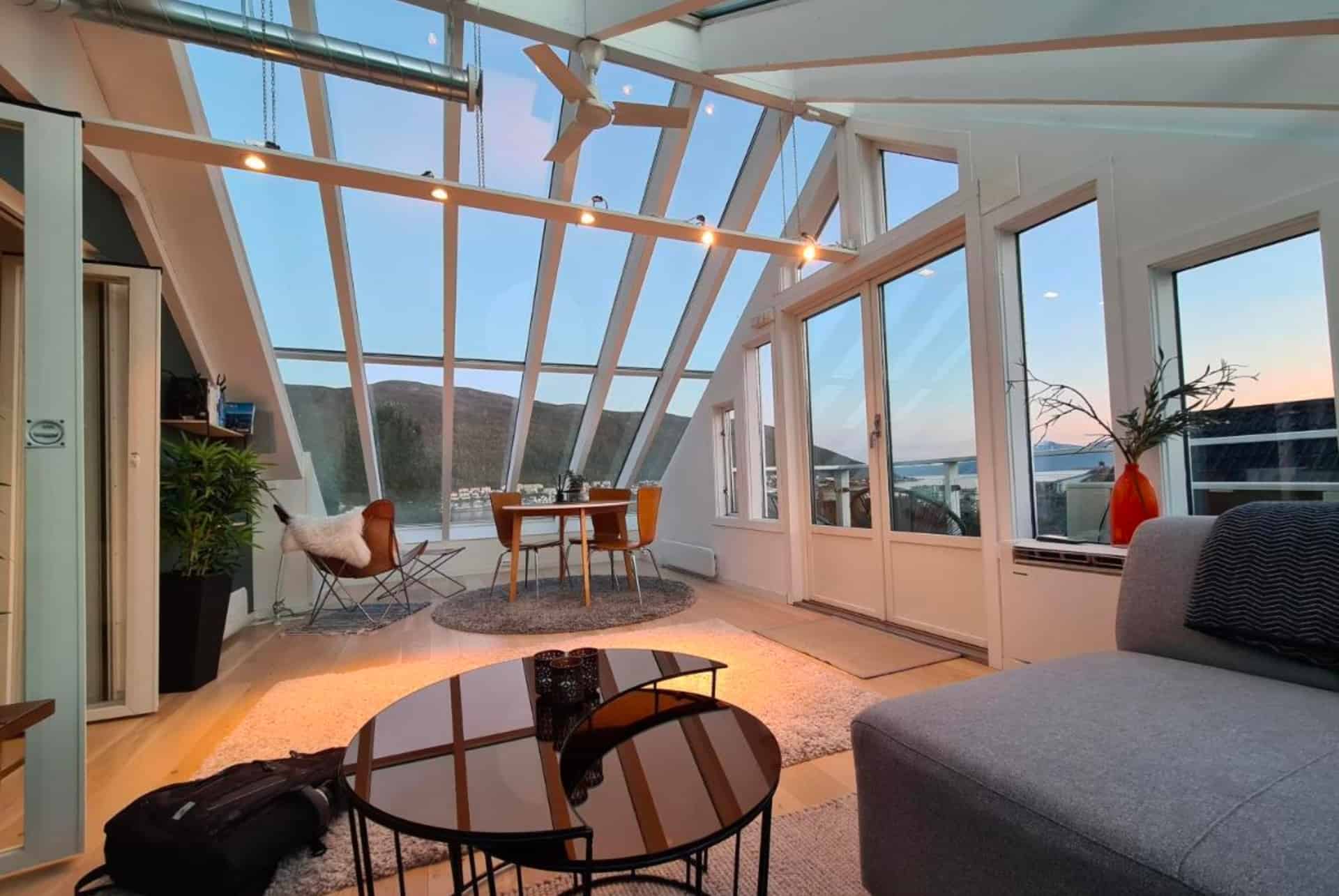 Glass roof private loft