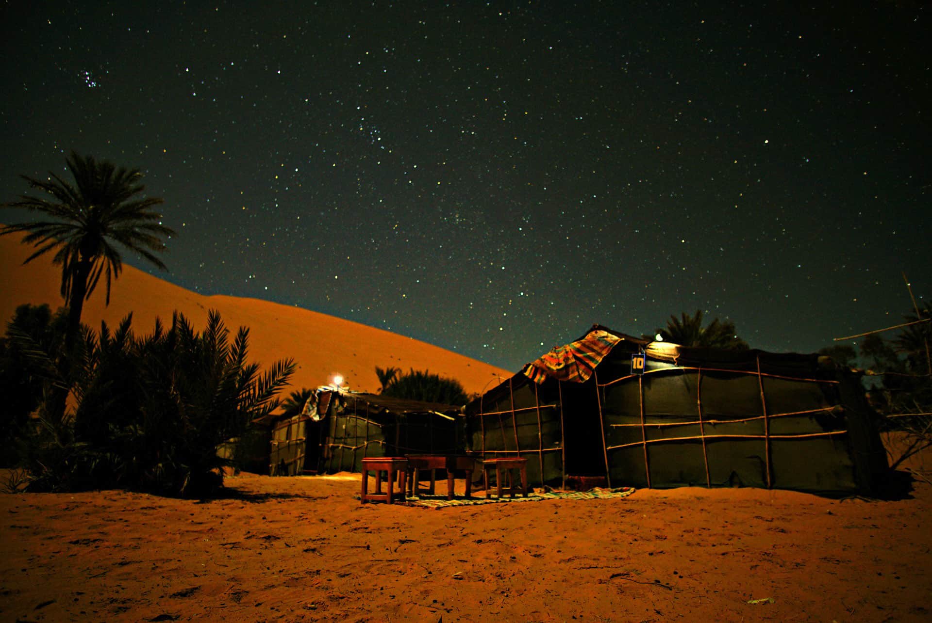 nuit dans le desert de merzouga