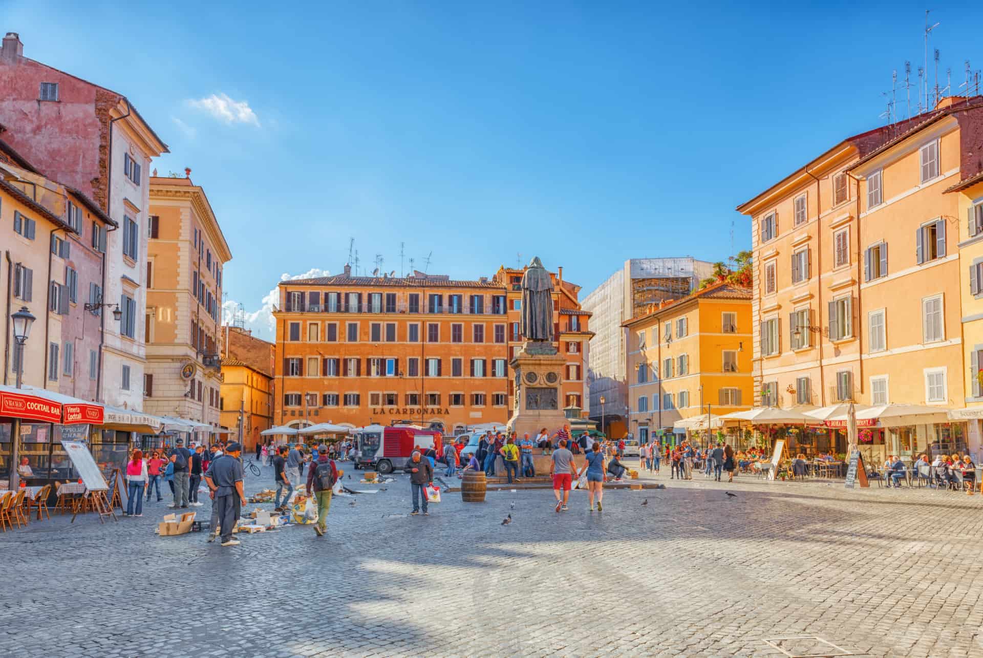 visiter rome en 3 jours campo de fiori