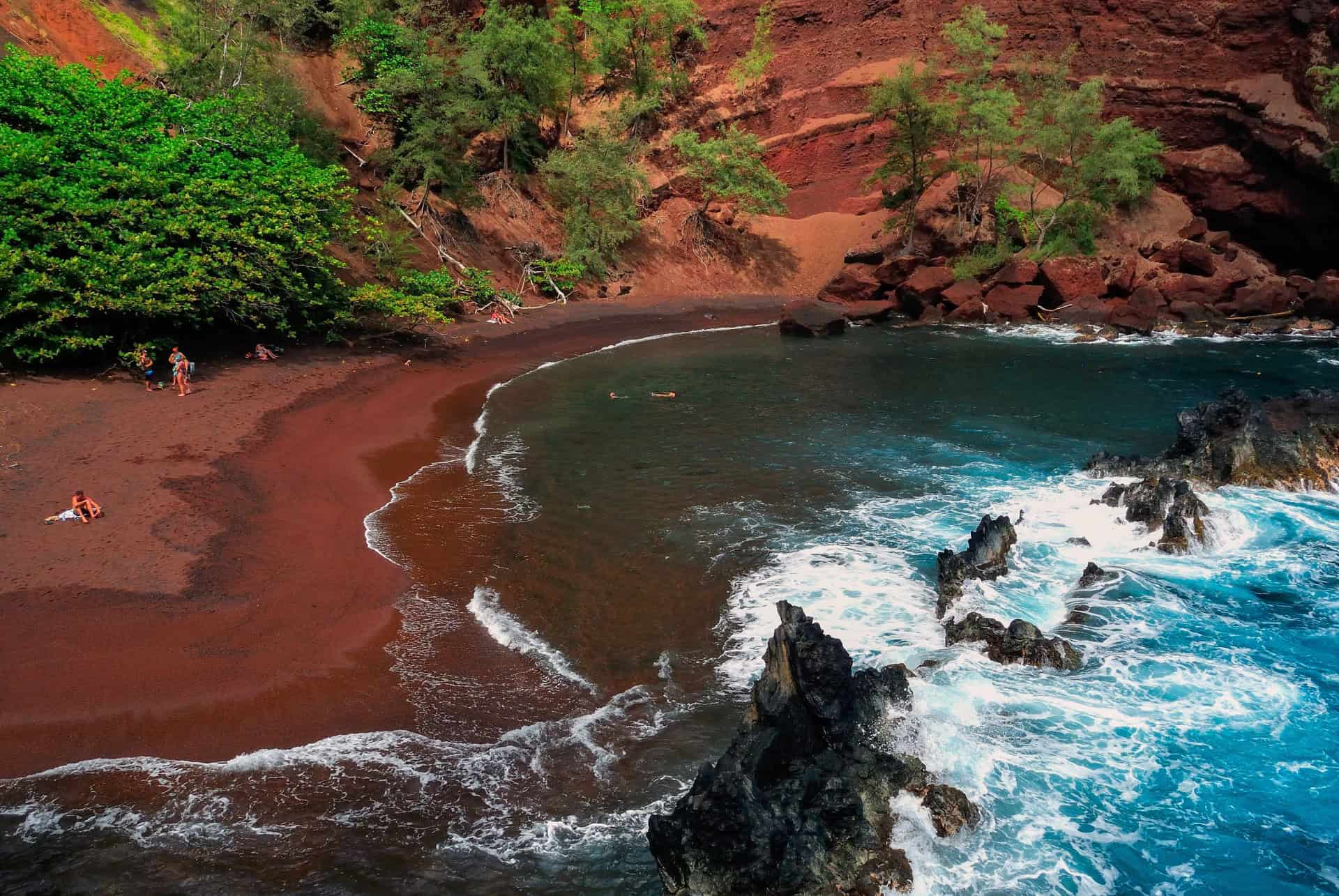 plage de kaihalulu que faire a hawai