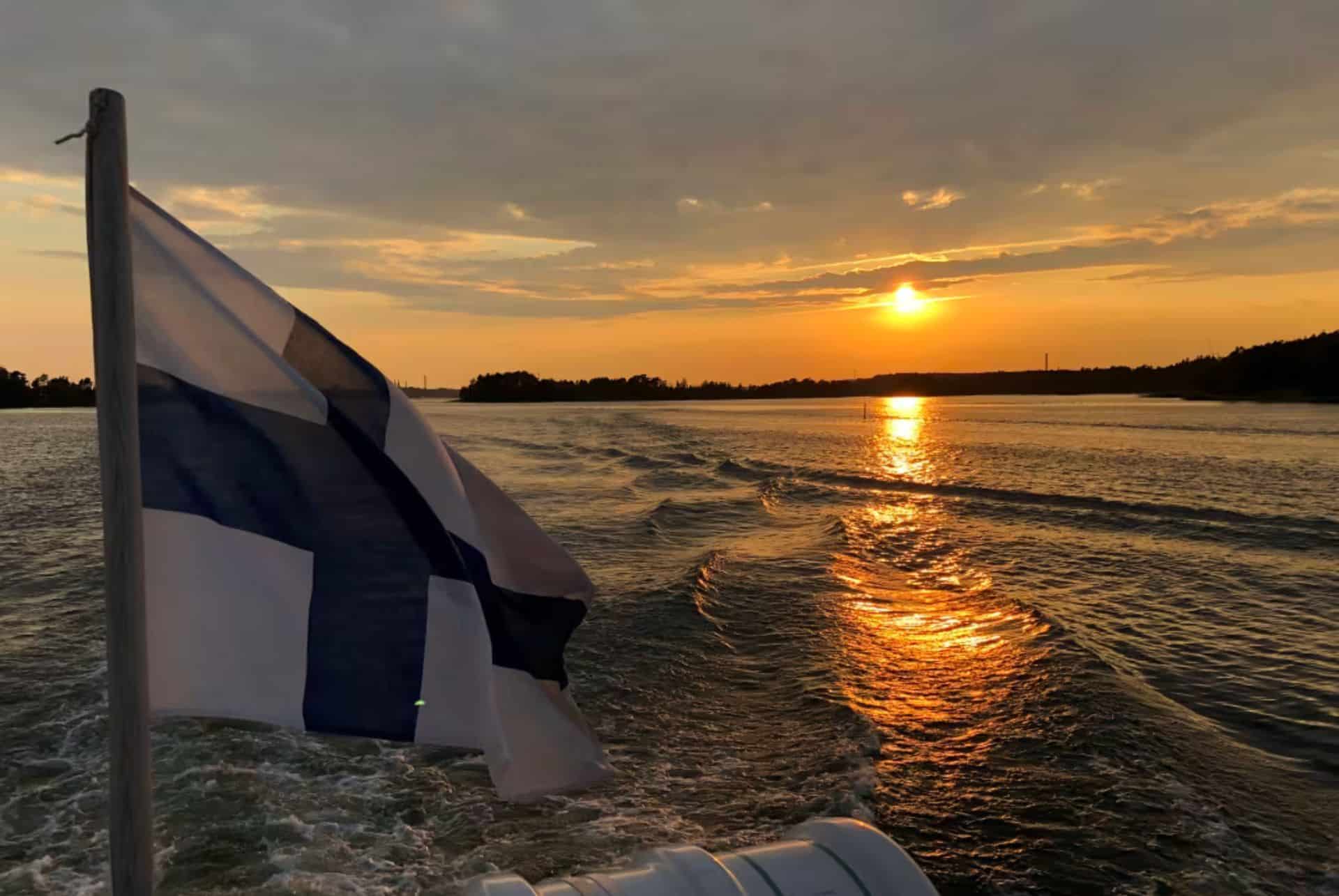 helsinki croisiere coucher du soleil