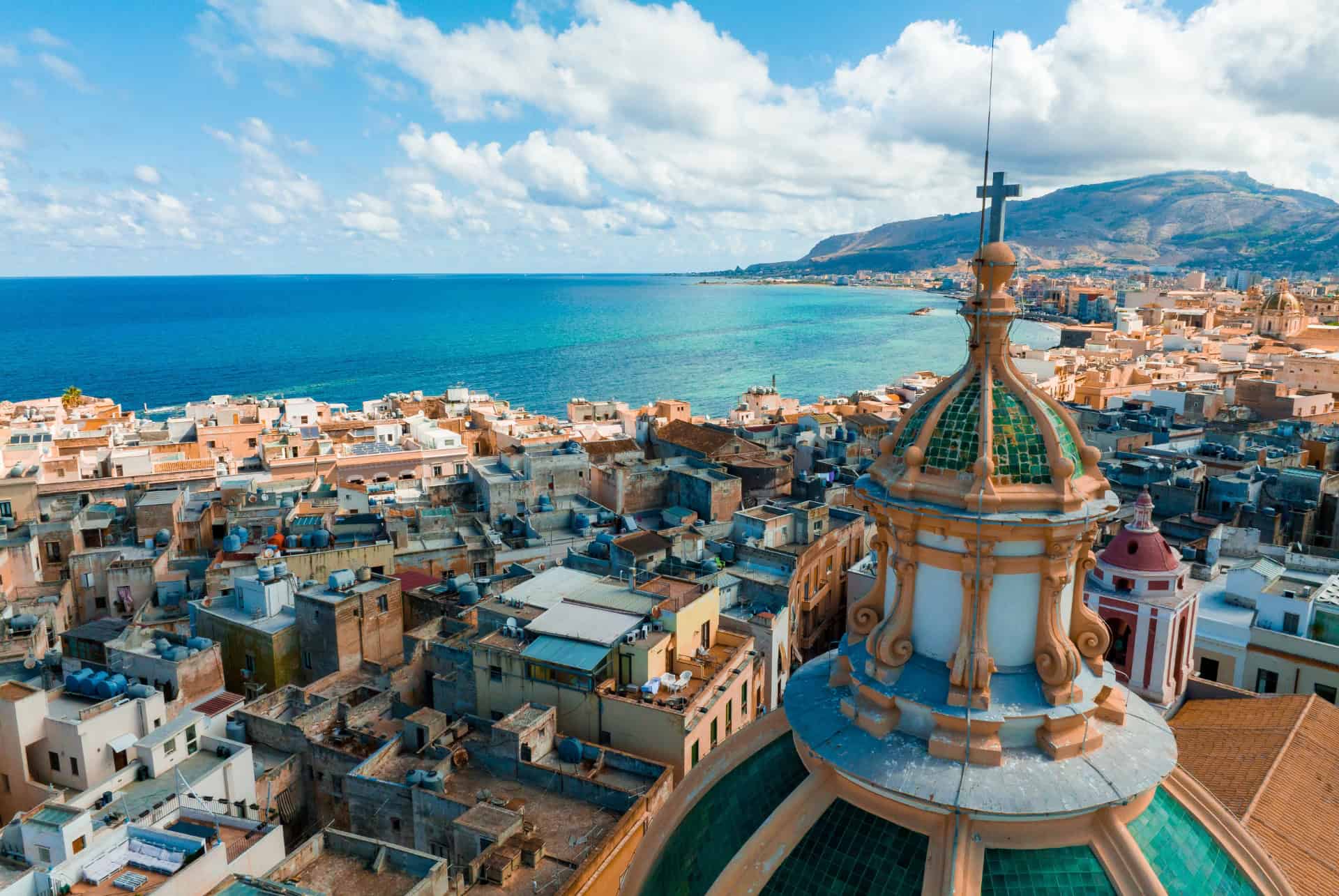 trapani vue sur la mer