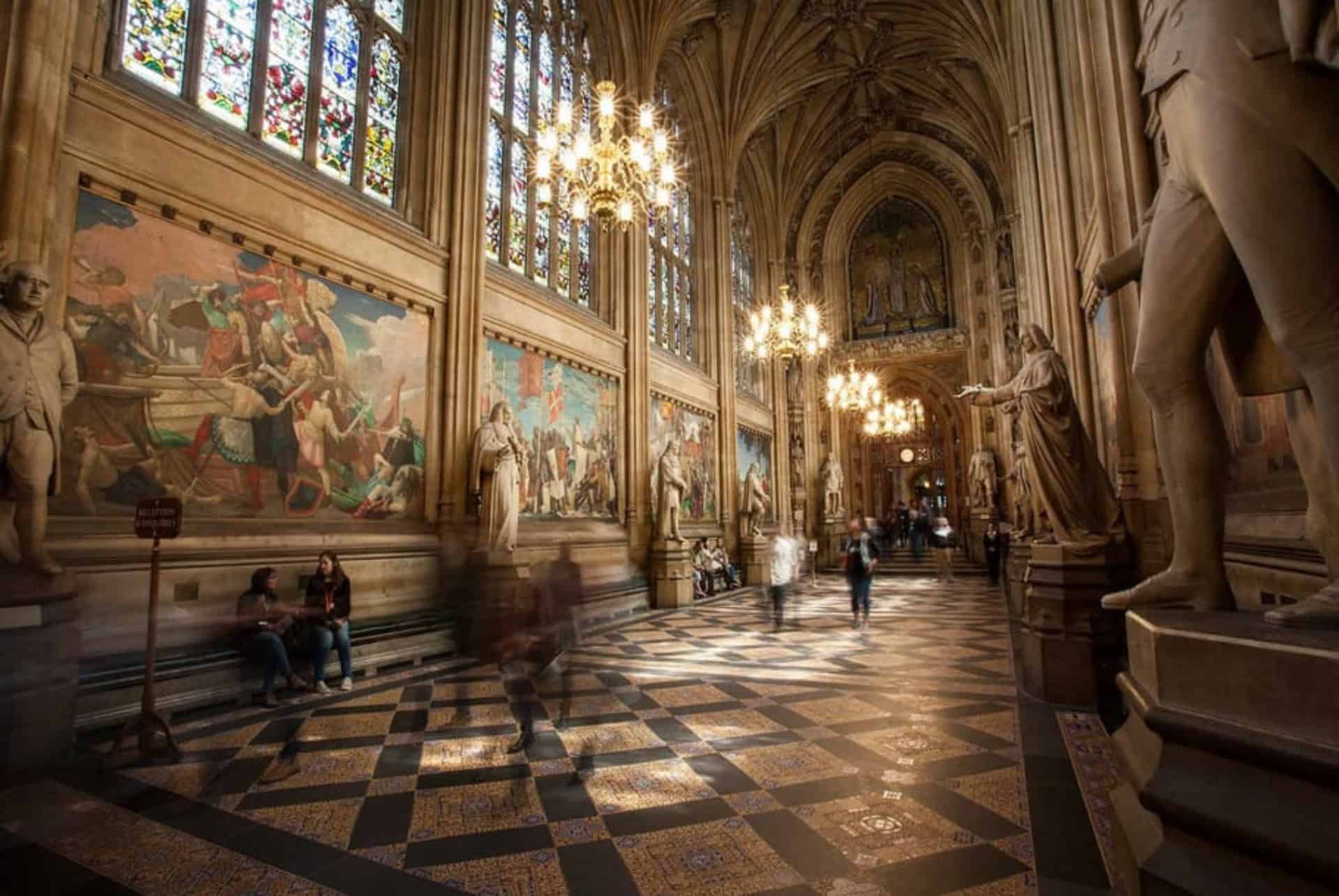 les couloirs du parlement a londres