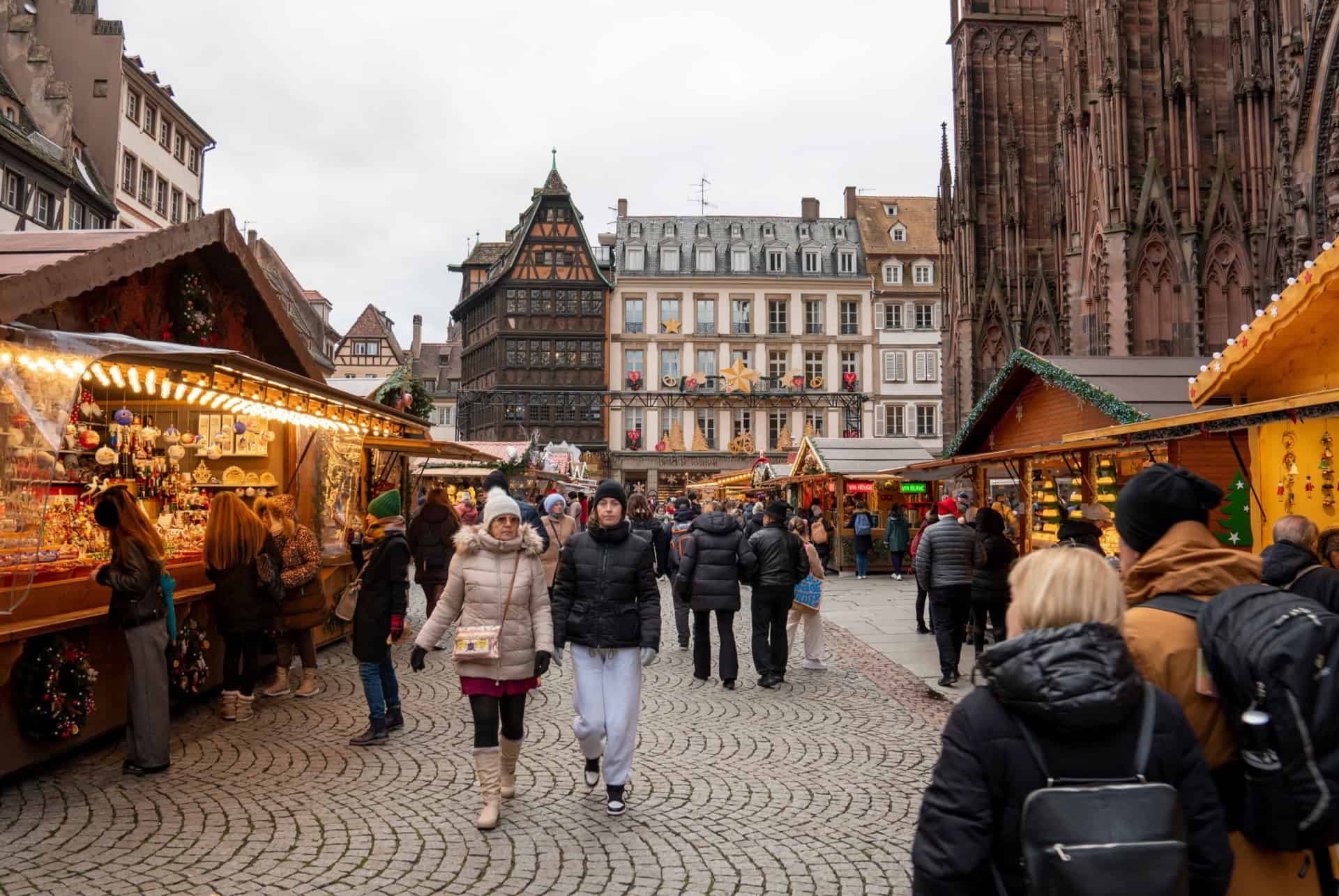 se deplacer au marche de noel de strasbourg