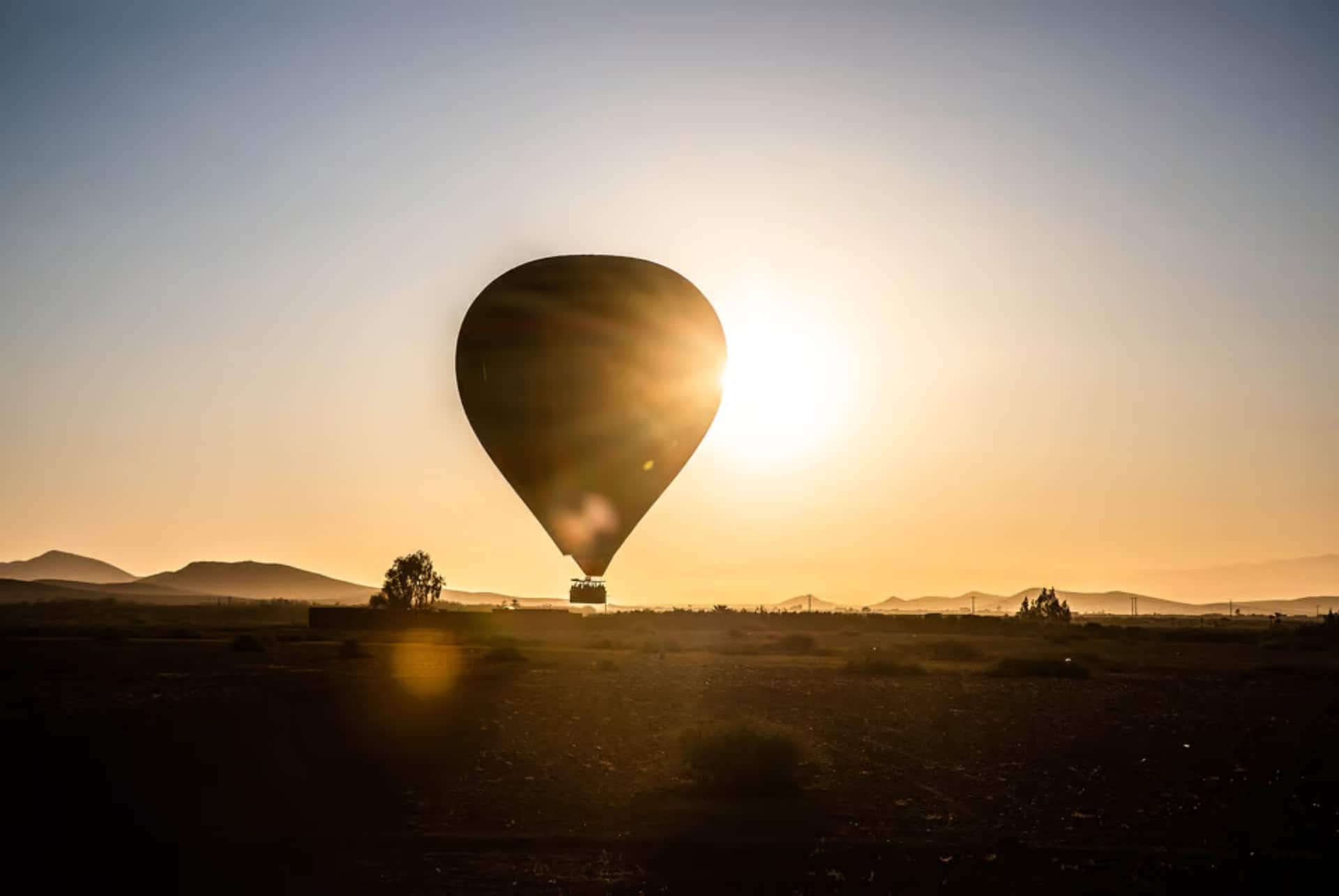 vol en montgolfiere au lever du soleil marrakech