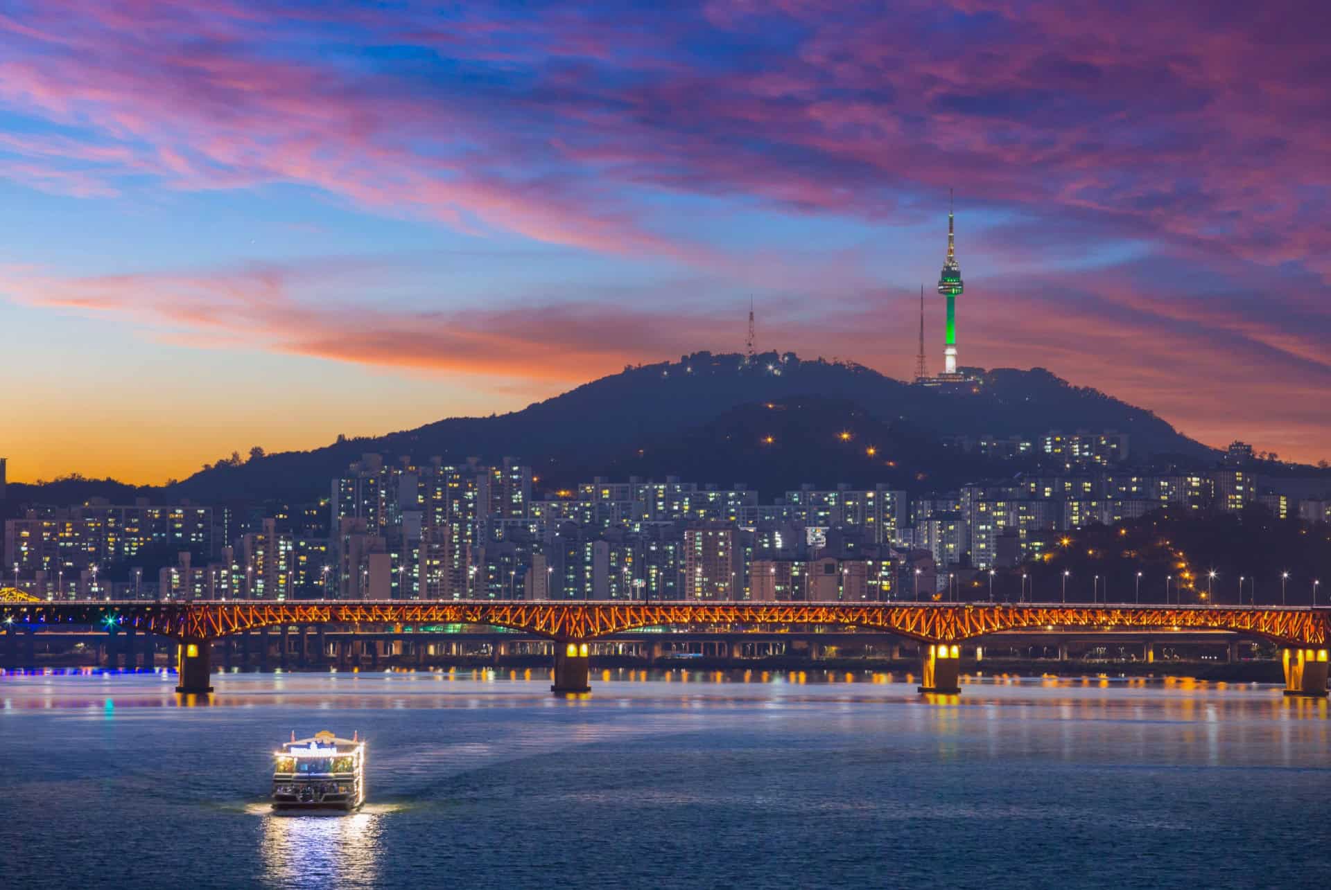 que faire a seoul croisiere nocturne sur le fleuve han