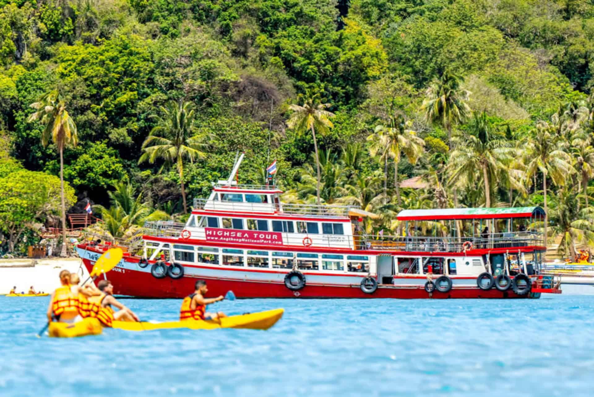 que faire en thailande faire une croisiere dans le parc mu ko ang thong