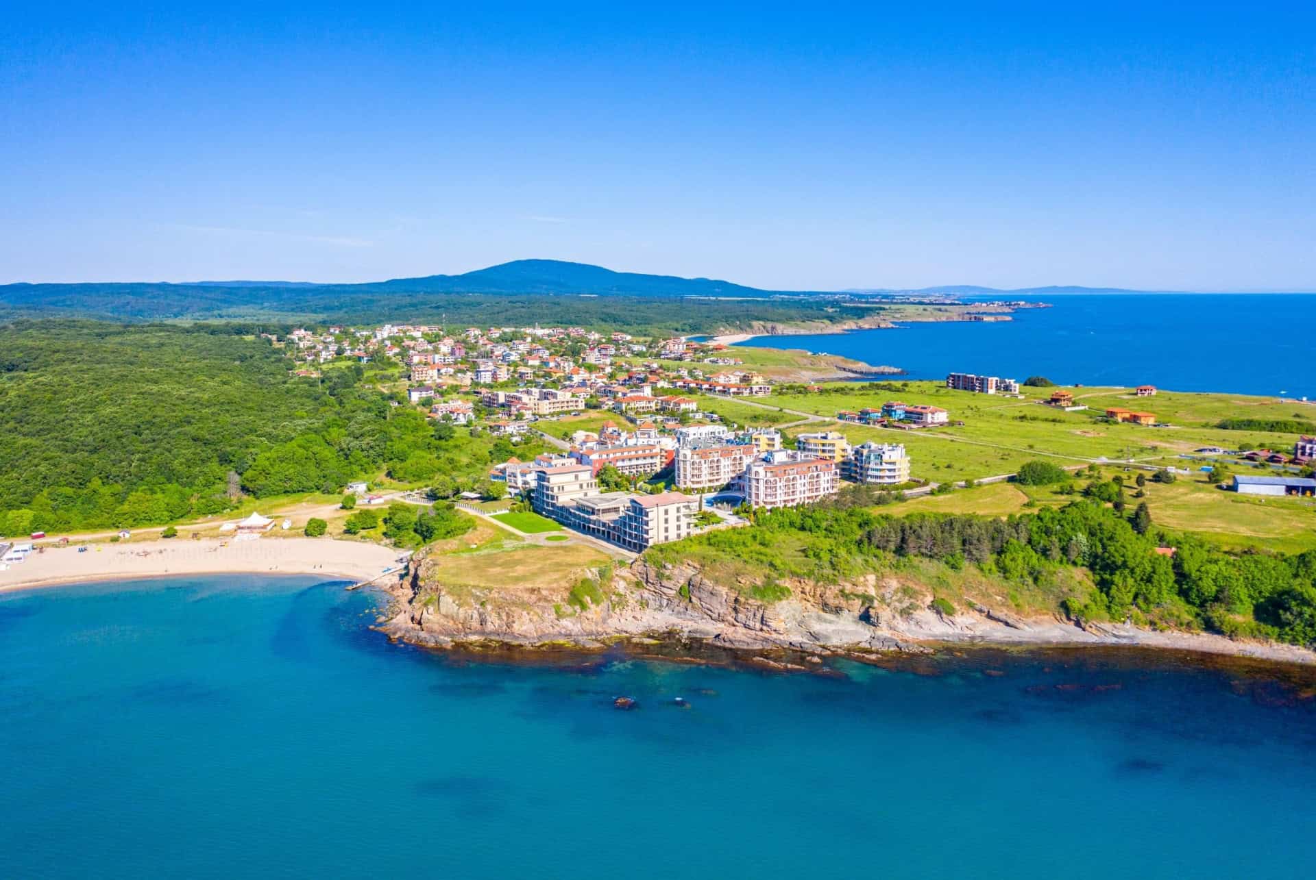 vue aerienne du village de sinemorets