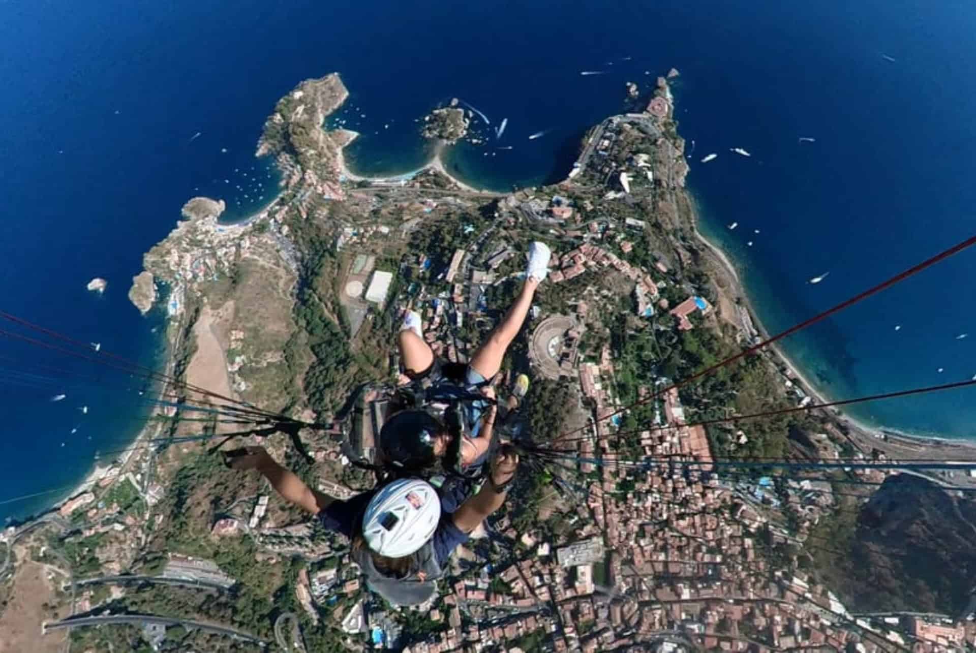 parapente à taormine