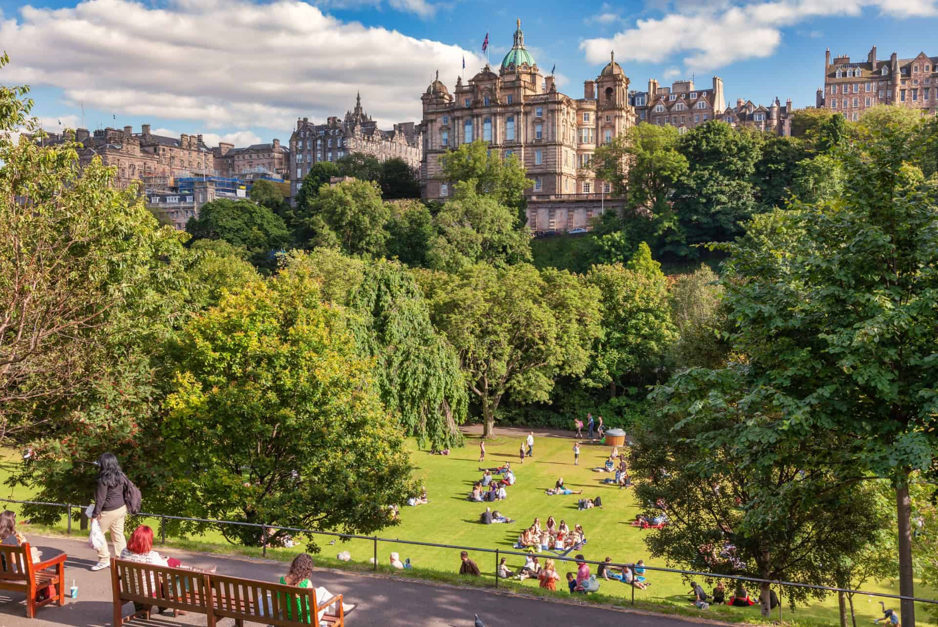 jardins de Princes Street que faire à edimbourg