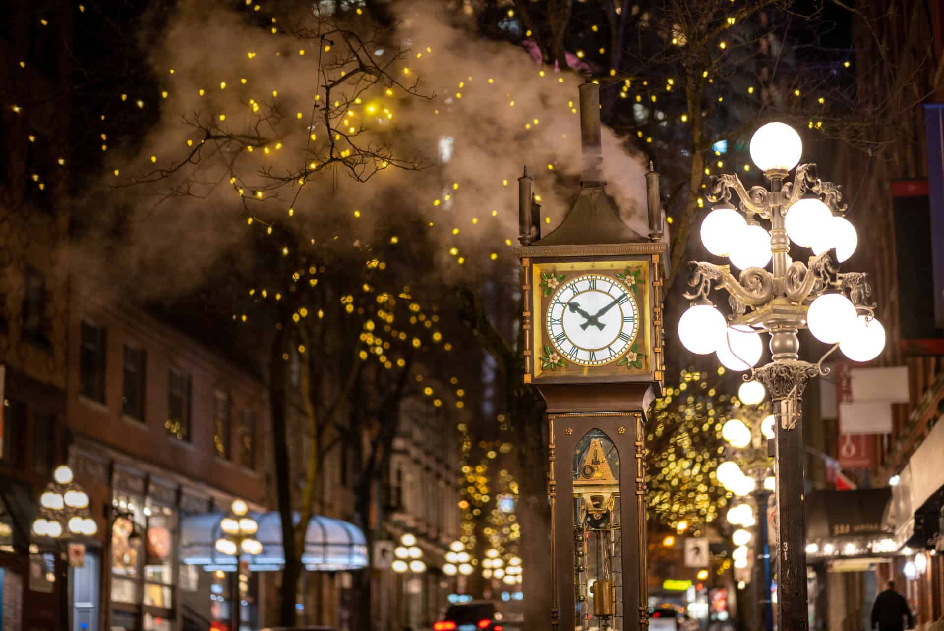 gastown vancouver horloge a vapeur