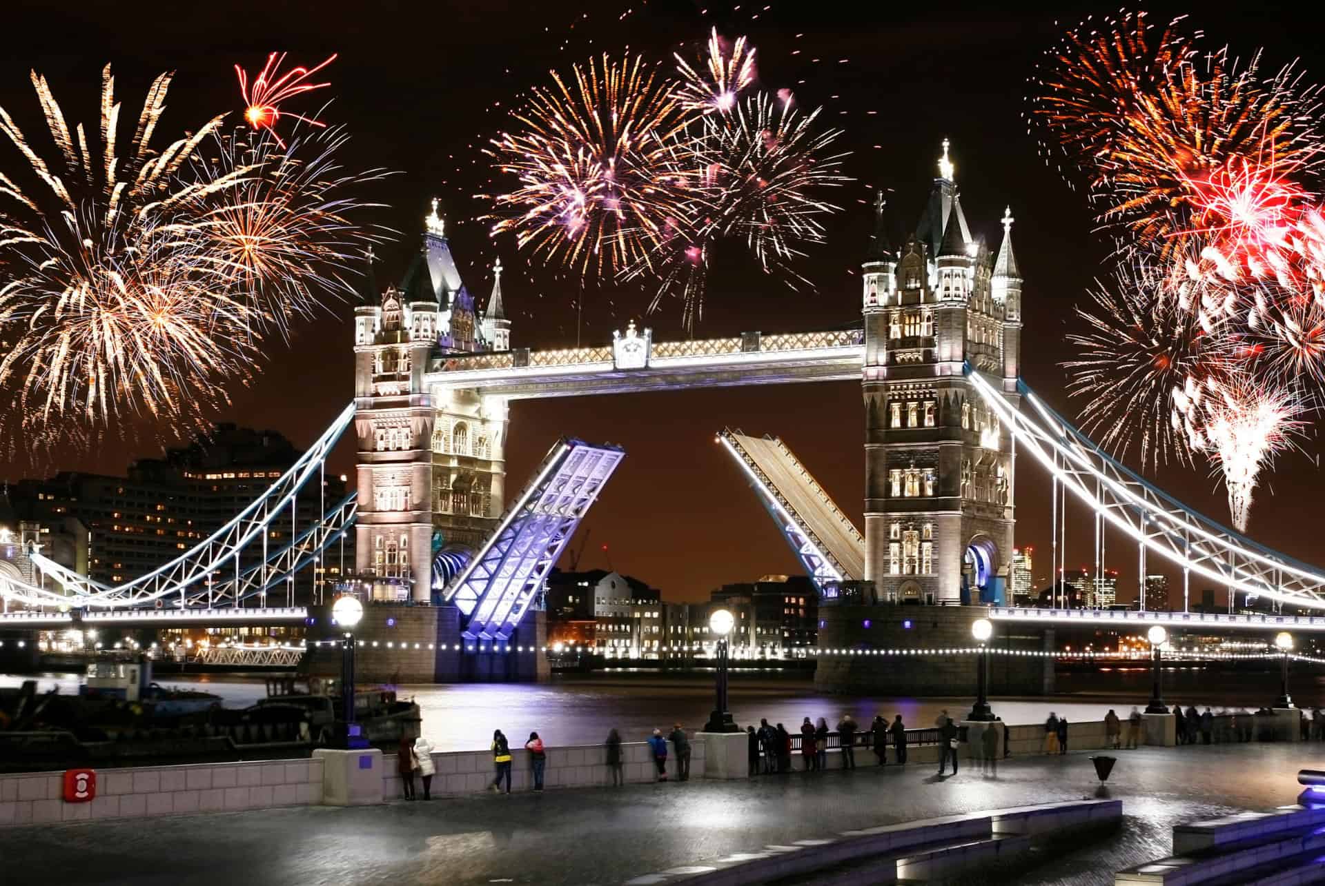 nouvel an londres feu artifice