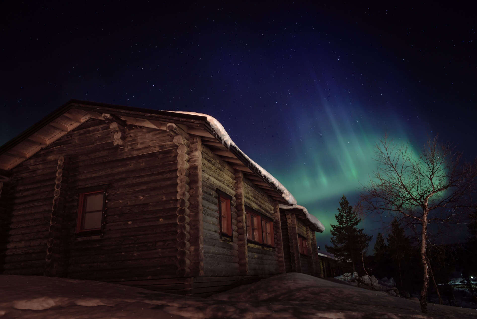 aurores boreales finlande avril