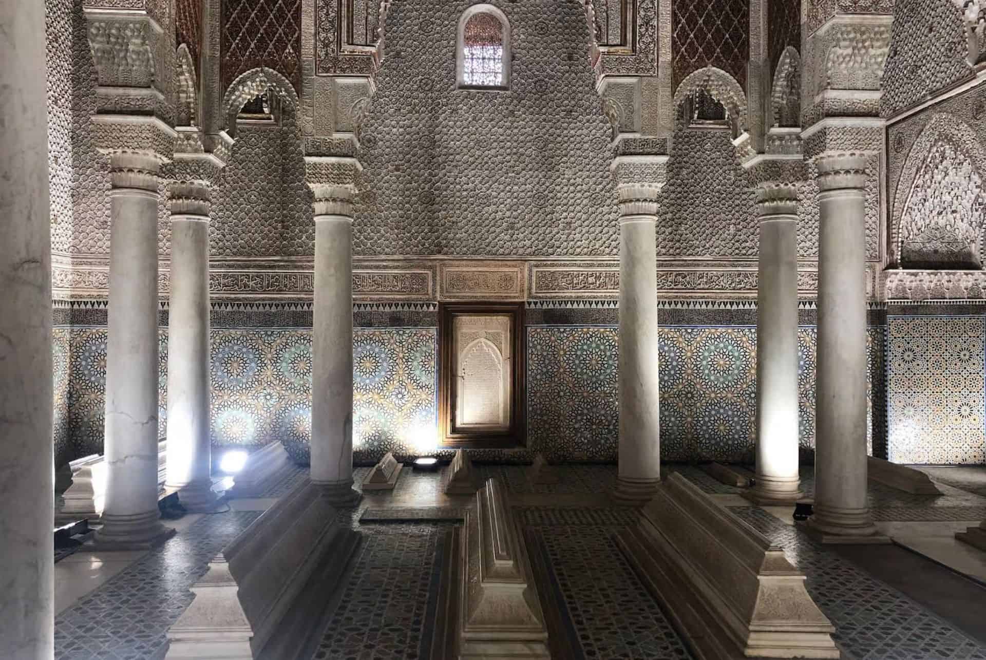 tombeaux saadiens salle des 12 colonnes