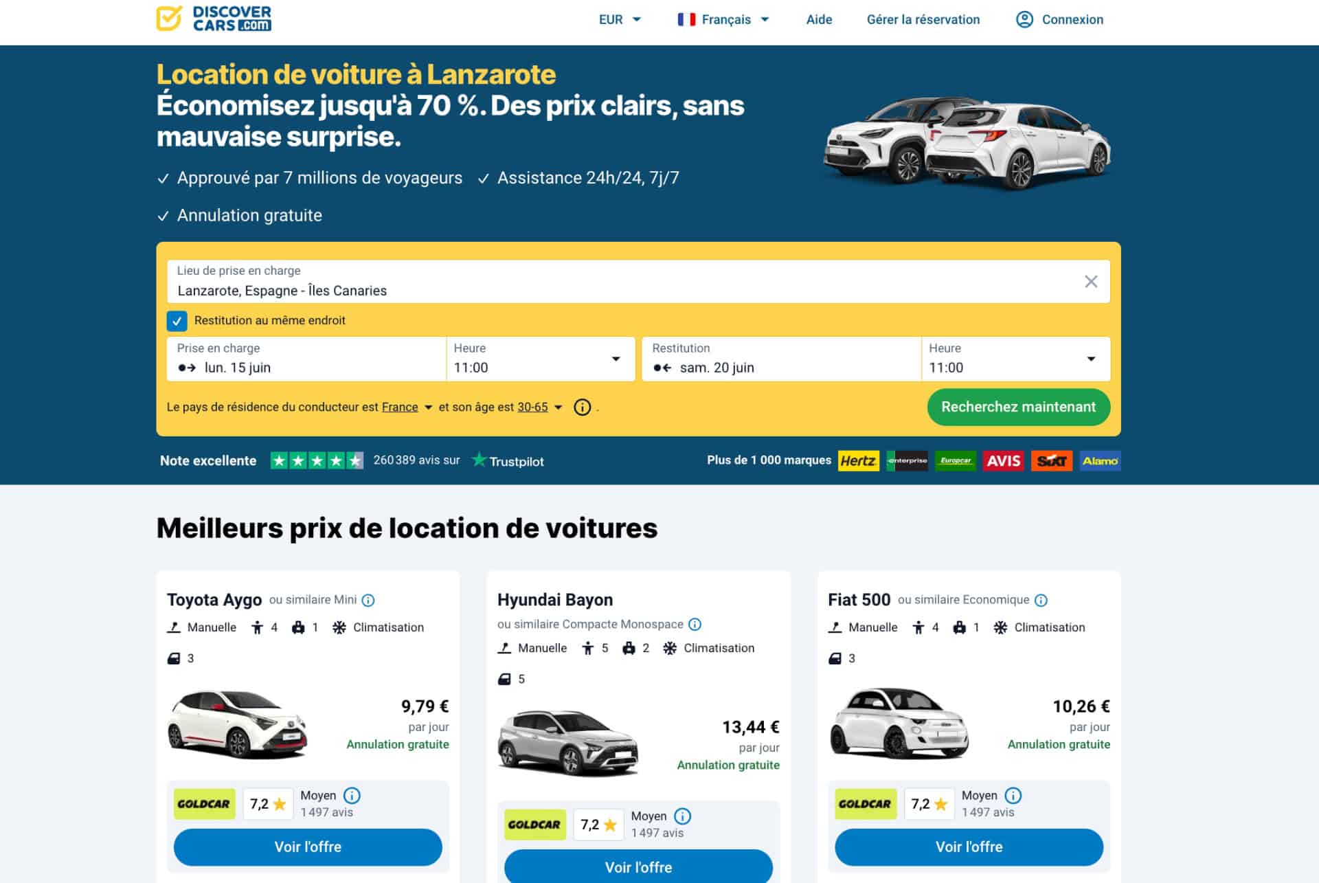location voiture lanzarote discover cars
