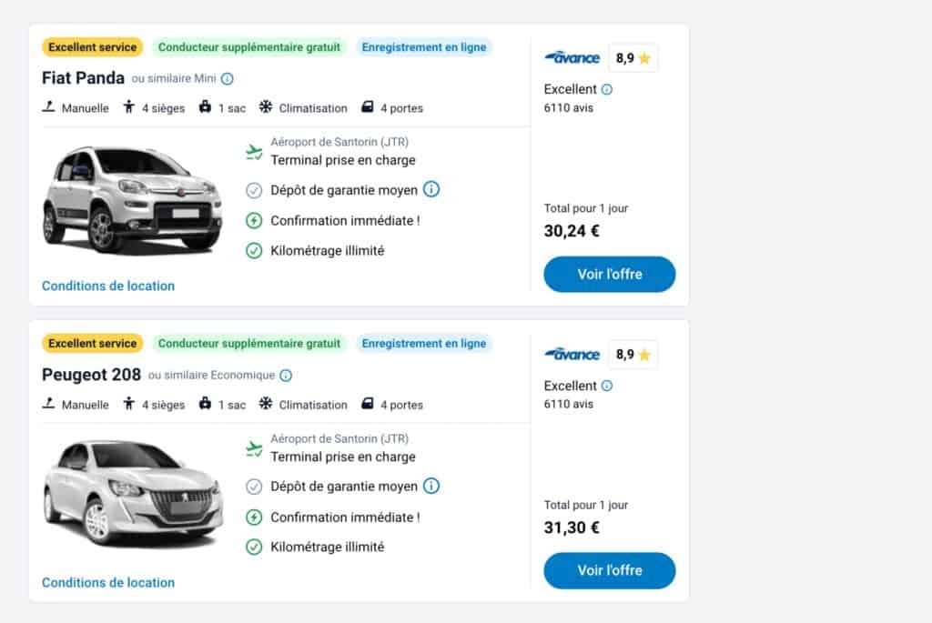 offre discovercars citadine