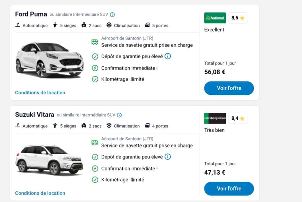 offre discovercars suv