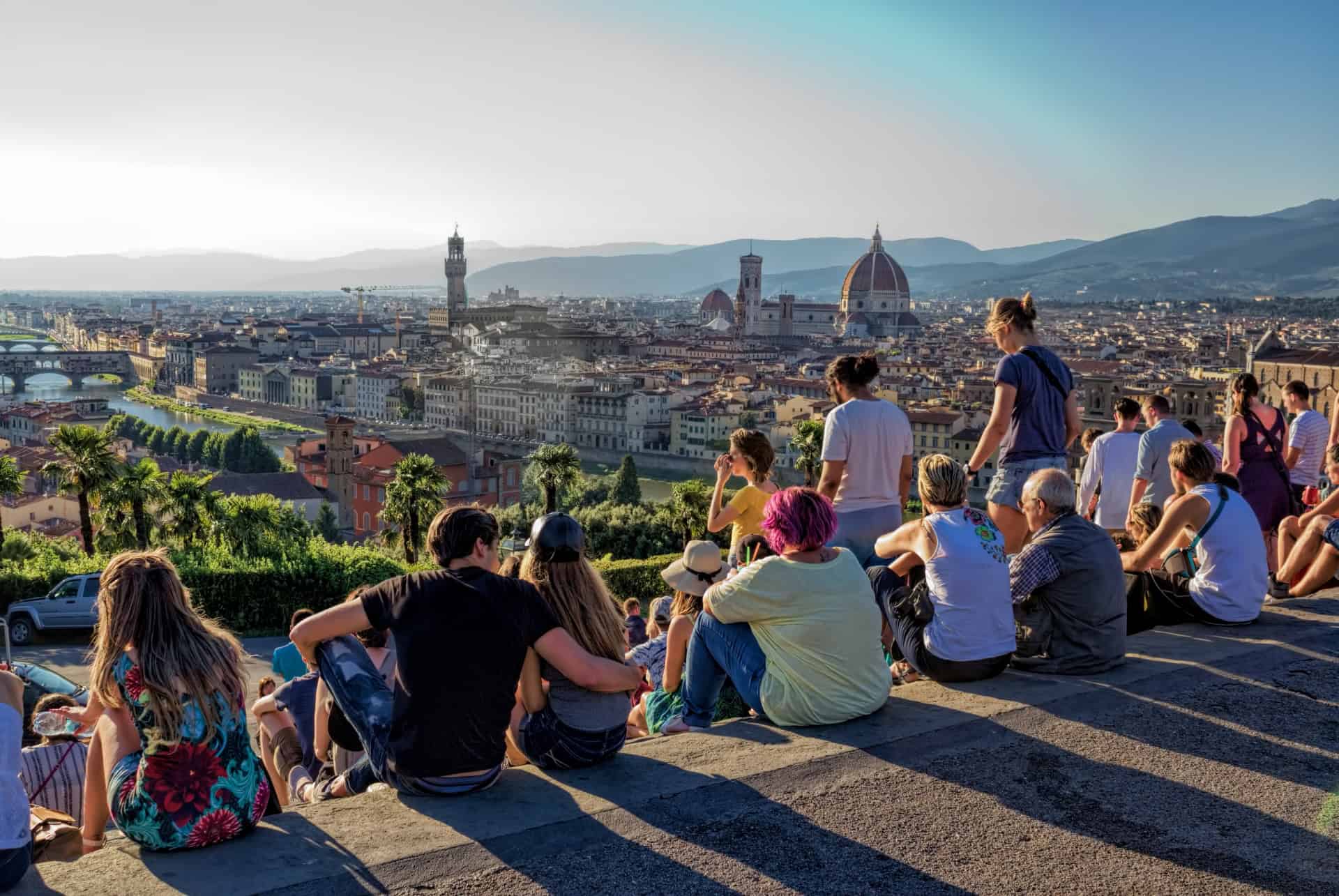 piazzale michelangelo florence en juillet
