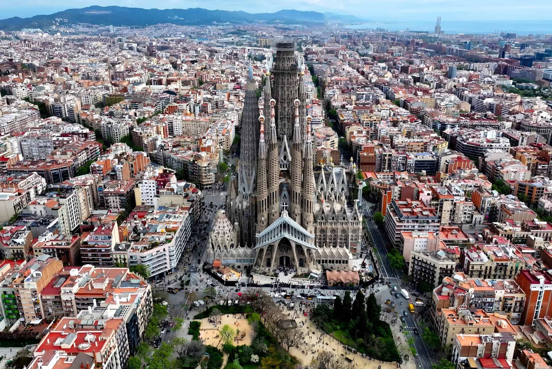 barcelone en sptembre vue cathedrale