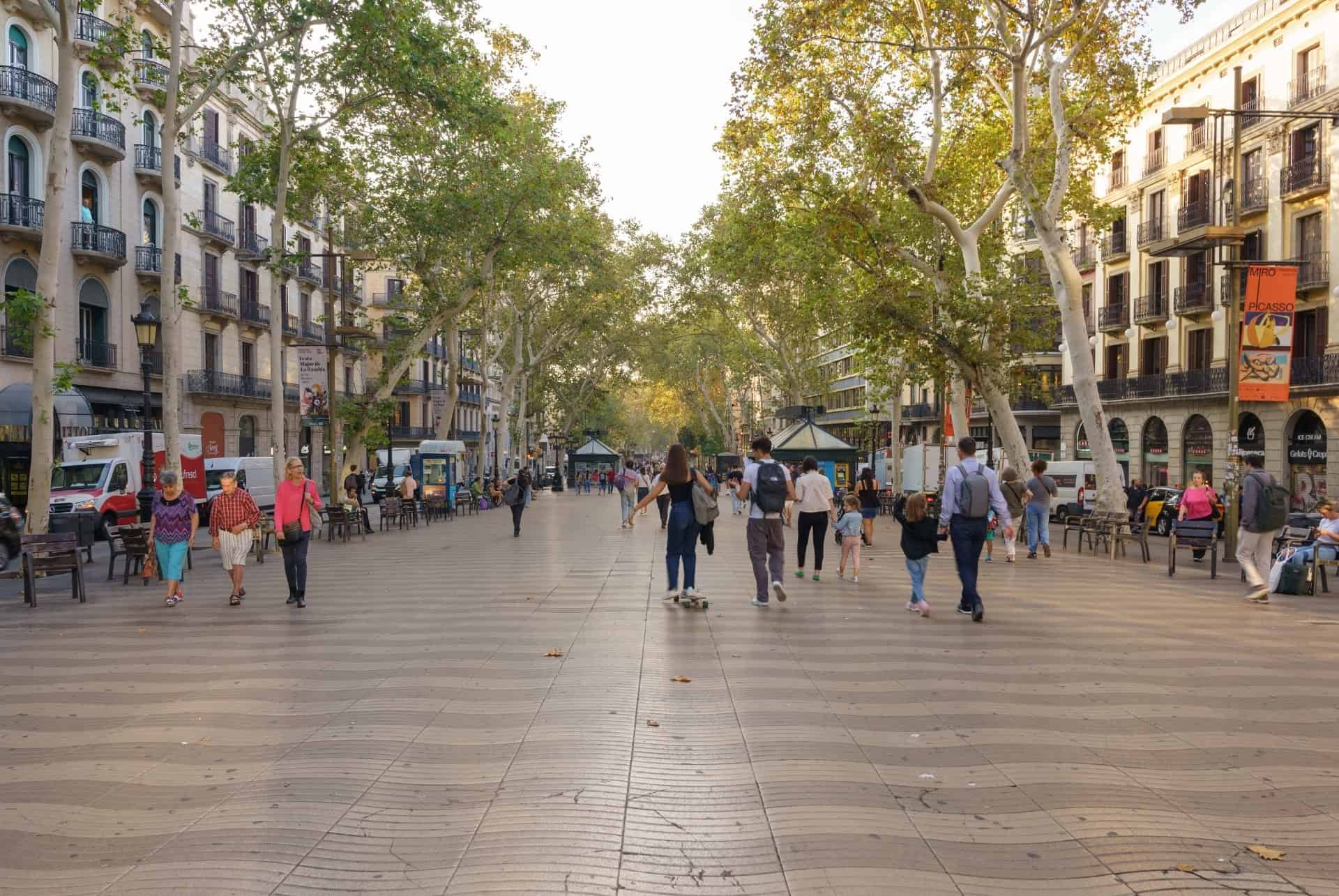barcelone en octobre affluence